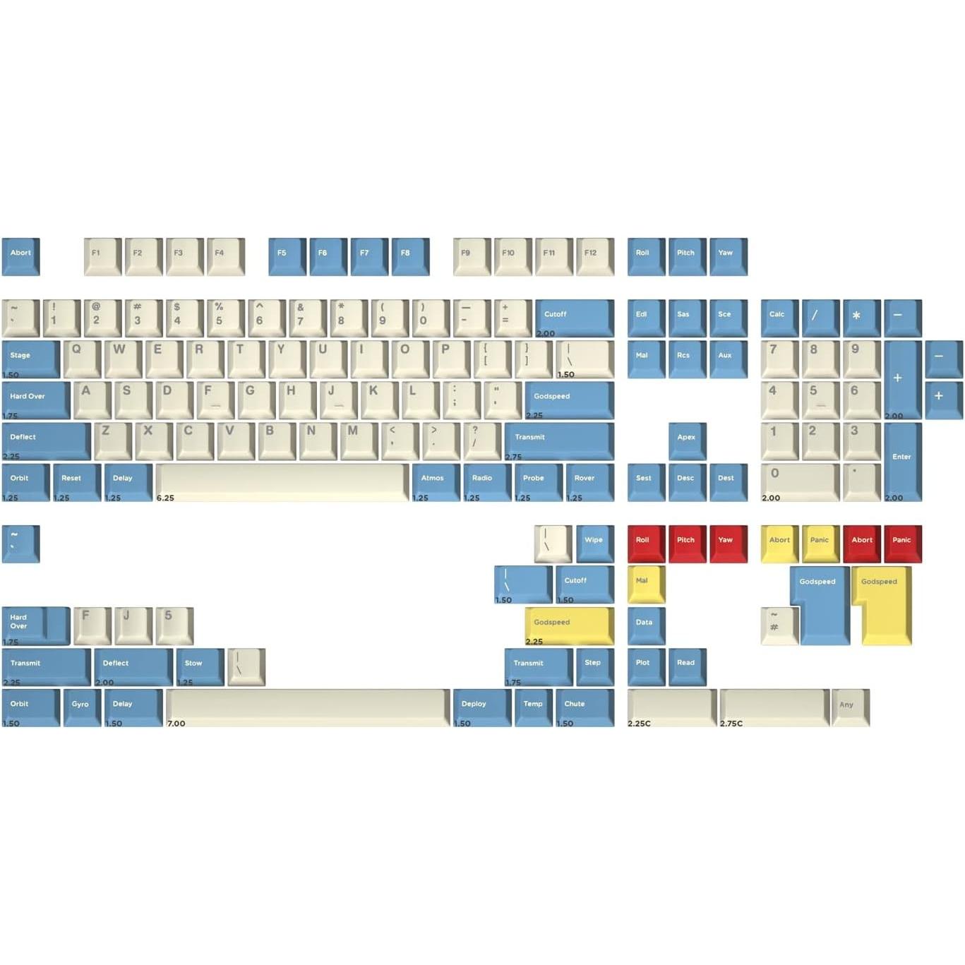 Master Aid GMK Godspeed Benutzerdefiniertes Tastaturkappen-Set (MDX-34406-1)