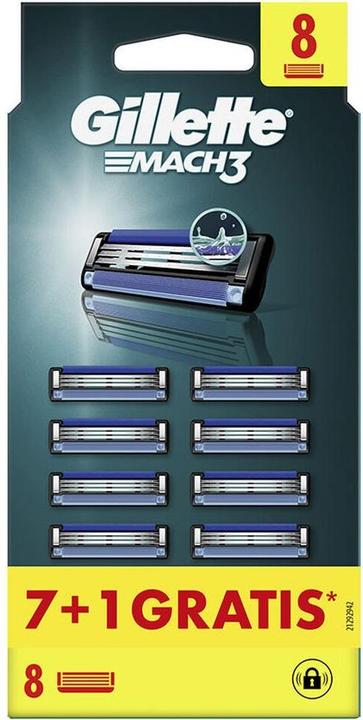 Immagine prodotto Gillette MACH 3 Ladegerät 8 Ersatzteile (8x)