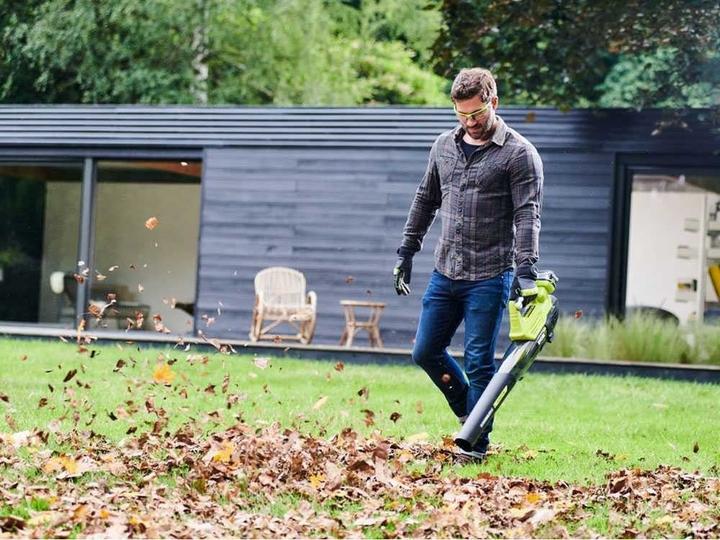Productafbeelding Ryobi RY18BLXA-0 Snoerloze bladblazer 200 km/u Zwart, Groen (Oplaadbare batterij, Bladblazer)
