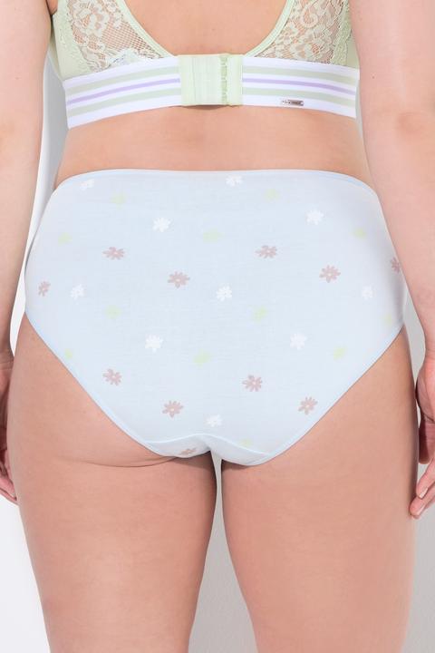 Image du produit Ulla Popken Culottes midi, lot de 5, fleurs/unies (46, 48)