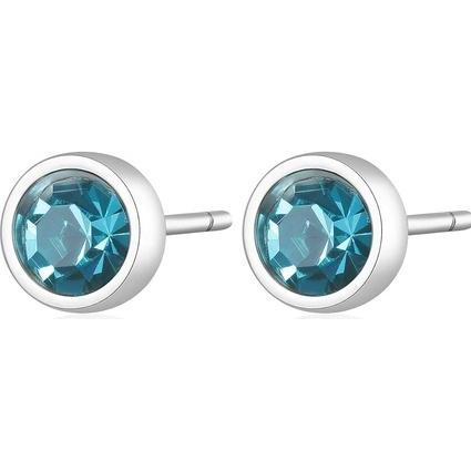 Sagapo, Ohrringe, S'AgapÃµ - Steel earrings with crystals CLICK SCK25