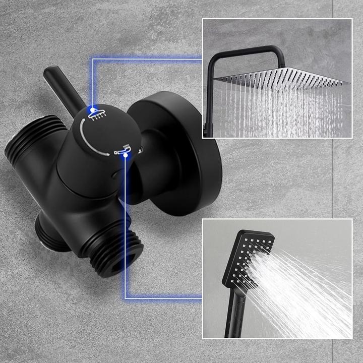 Actual product image Görbach Black Shower System