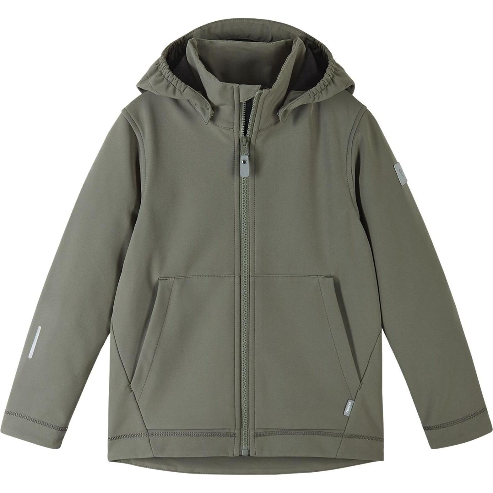 Reima, Unisex, Jacke, tec Kinder Softshelljacke Koivula Greyish (146), Grün, 146