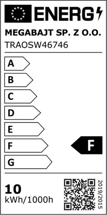 Energy Label Tracer RING 30cm tripod 210cm ring lamp (1700 lm)
