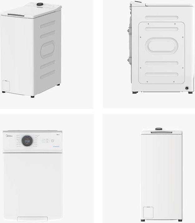Produktbild Midea MF100T60B/W-HR Washing Machine, A, Top loading, Depth 40 cm, 6 kg, White (6 kg)
