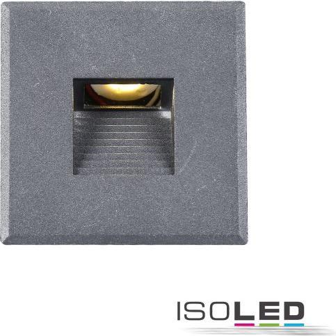 Thumbnail - Isoled, Zubehör Beleuchtung, Cover Silbergrau Eckig Typ 2 für LED Wandeinbauleuchte Sys-Wall68