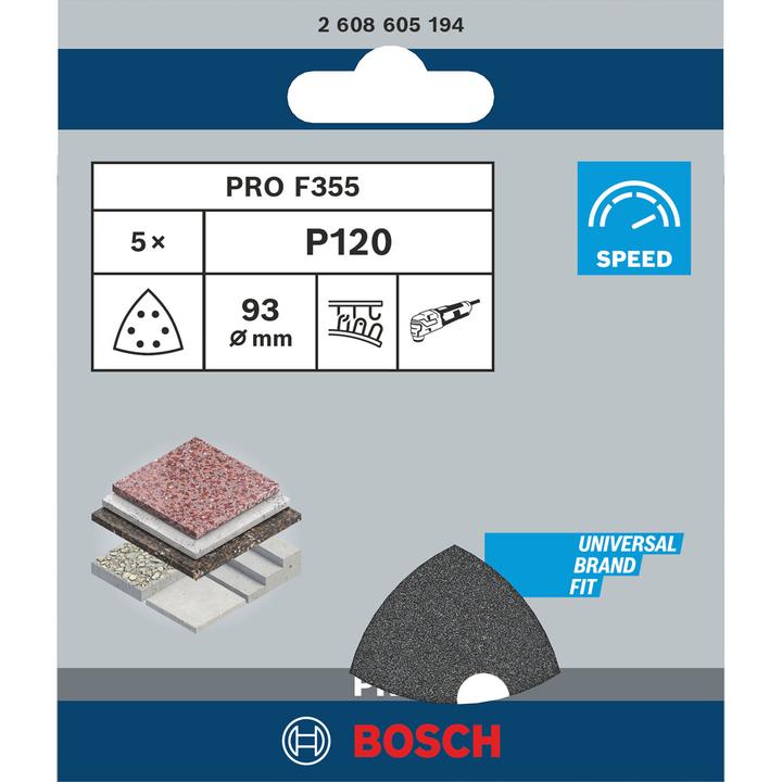 Produktbild Bosch Professional Zubehör PRO F355 Schleifblatt (120)