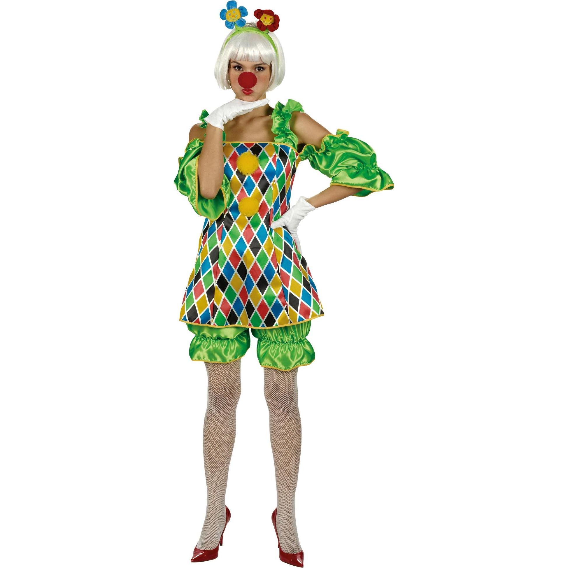 Metamorph Freche Clowness - Clownkostüm für Fasching Halloween (32, 33, 34)