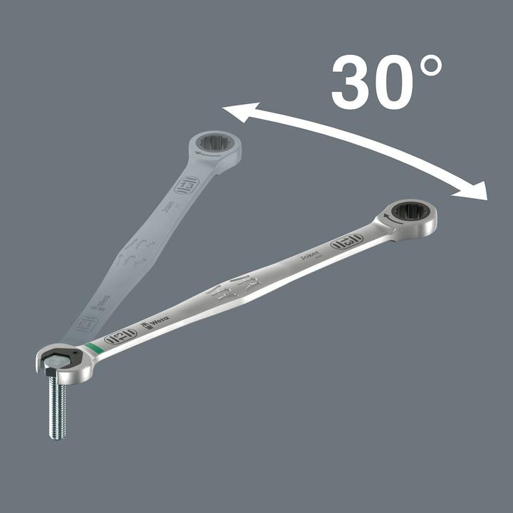Actual product image Wera 6007 Joker Imperial 8 Set 1 Maul-Ringratschenschlüssel-Satz, zöllig (10 mm, 11 mm, 12 mm, 13 mm, 14 mm, 15 mm, 16 mm, 17 mm, 18 mm, 19 mm, 8 mm, 9 mm)