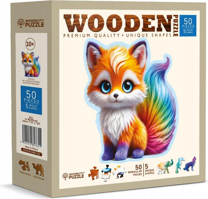 Produktbild WoodenCity Cute Fox (50 Teile)