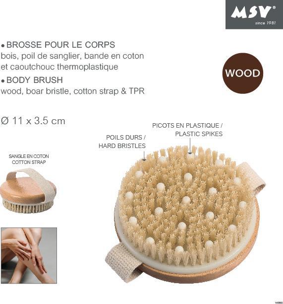 Produktbild MSV Körperbürste für Massage