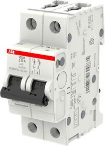 Immagine prodotto ABB S202M-Z50 Interruttore automatico 50A 2 poli 10kA Carattere Z