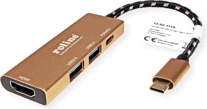 Actual product image Roline USB Type C Docking Station (USB-C, 3 Ports)