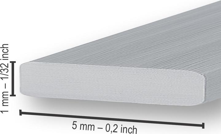 Actual product image The Wire Man Alu - flat wire (10 m)