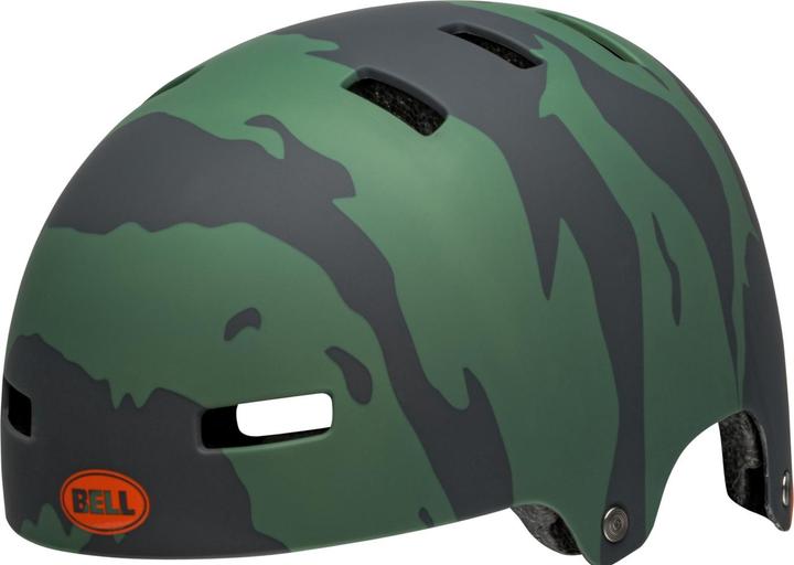 Orange, matte green