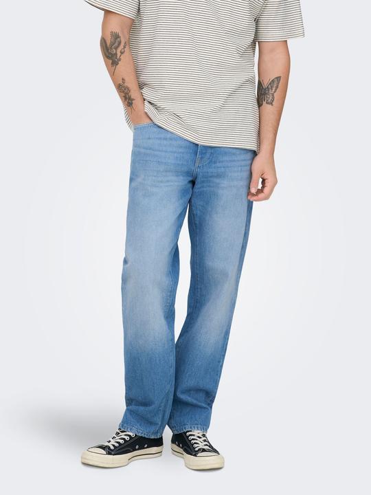 Image du produit Only & Sons ONSEDGE Mid Rise Gerade geschnitten Jeans Normal geschnitten jeans (30)