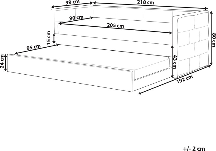 Actual product image Beliani Chavonne (90 x 200 cm)