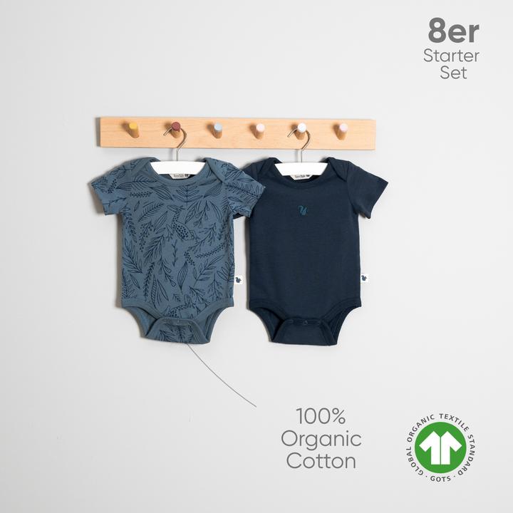 Immagine prodotto TotsTale Premium 8-tlg. Newborn Starter-Set – Babykleidung aus Bio-Baumwolle – Geschenk zur Geburt (50, 56, 62, 68)