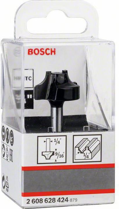 Produktbild Bosch Professional Zubehör Kantenformfräser E, 1/4-Zoll, R1 6,3 mm, D 25,4 mm, L 14 mm, G 46 mm