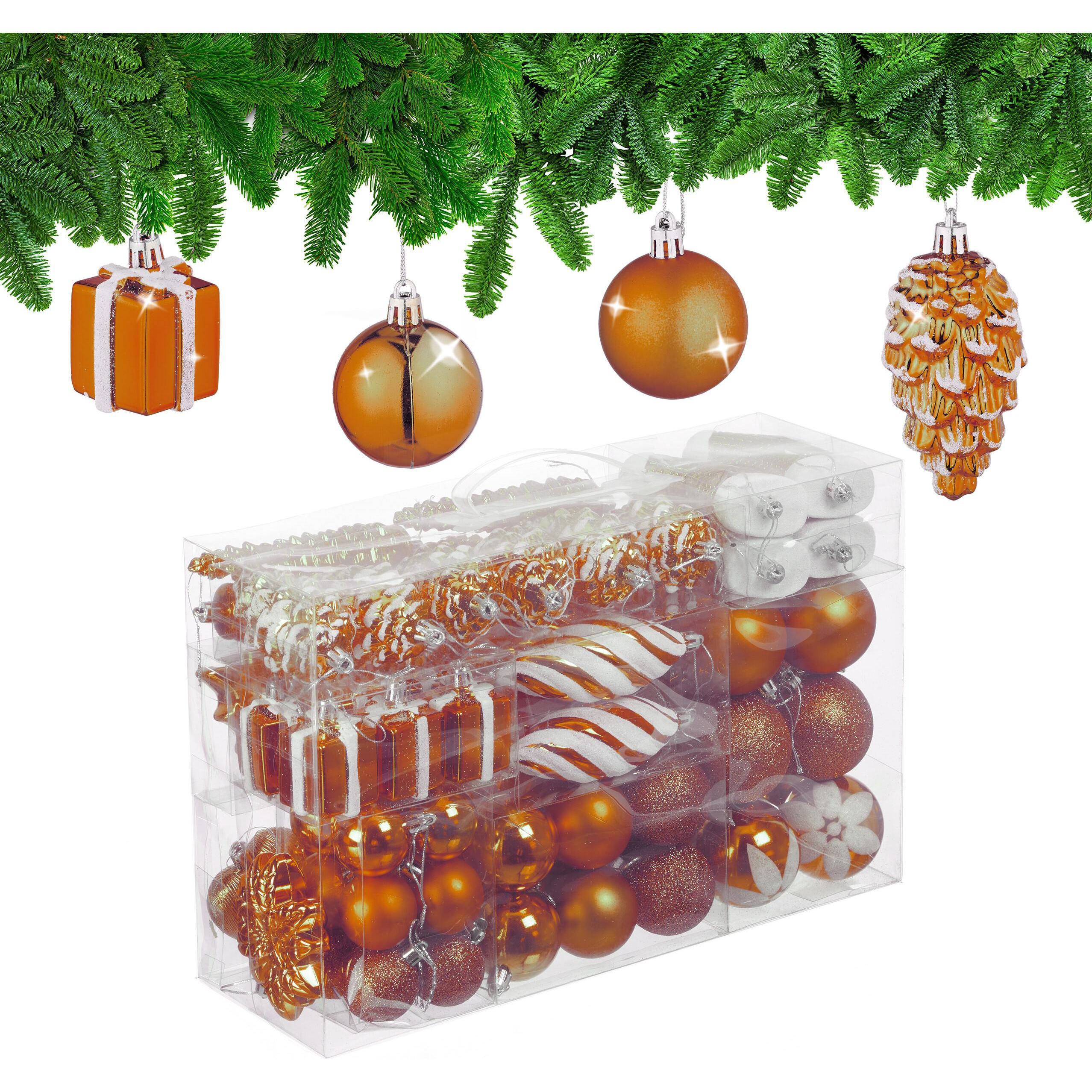 Relaxdays, Decorazioni per albero di Natale, 72x palline-natale (72 -parte)