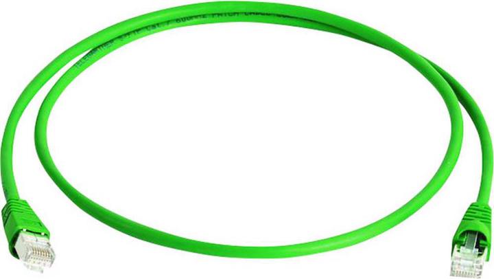 Actual product image Telegärtner Patch cable, Cat.6A (deep), S/FTP, 50.0 m, green halogen-free, foil pair and braided overall (SFTP, CAT6a, 50 m)