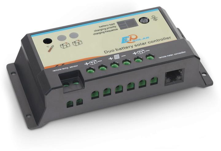 Actual product image Autosolar Dual charger PWM 10A for 2 batteries