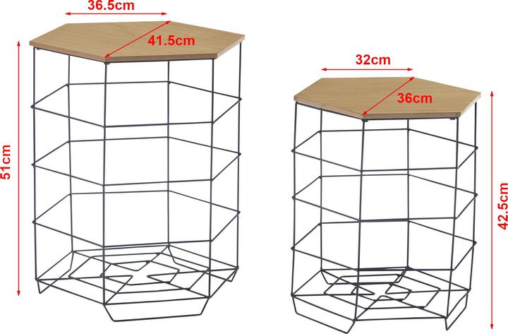 Image du produit En.Casa Emma (41,5 x 41,5 x 42,5 cm)