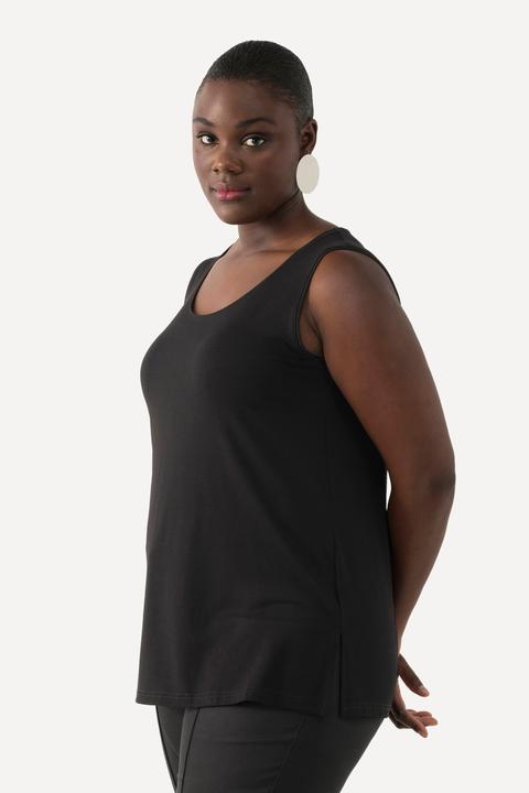 Produktbild Ulla Popken Top, Rundhals, Classic, Stretch, breite Träger, ärmellos (50, 52)