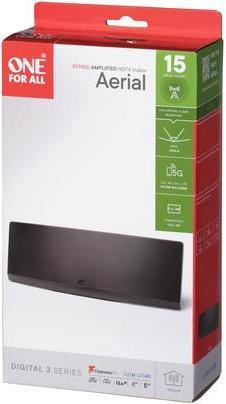 Produktbild One for All Indoor Amplified Curved Antenna EU (Flachantenne, 45 dB, DVB-T / -T2)
