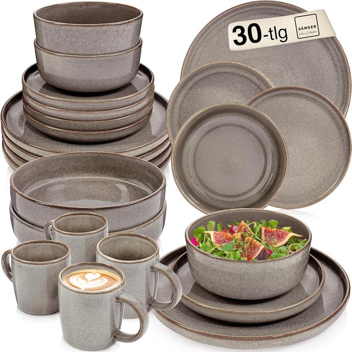 Actual product image Sänger Geschirr Tafelservice Kairo Graphit (30 pcs.)