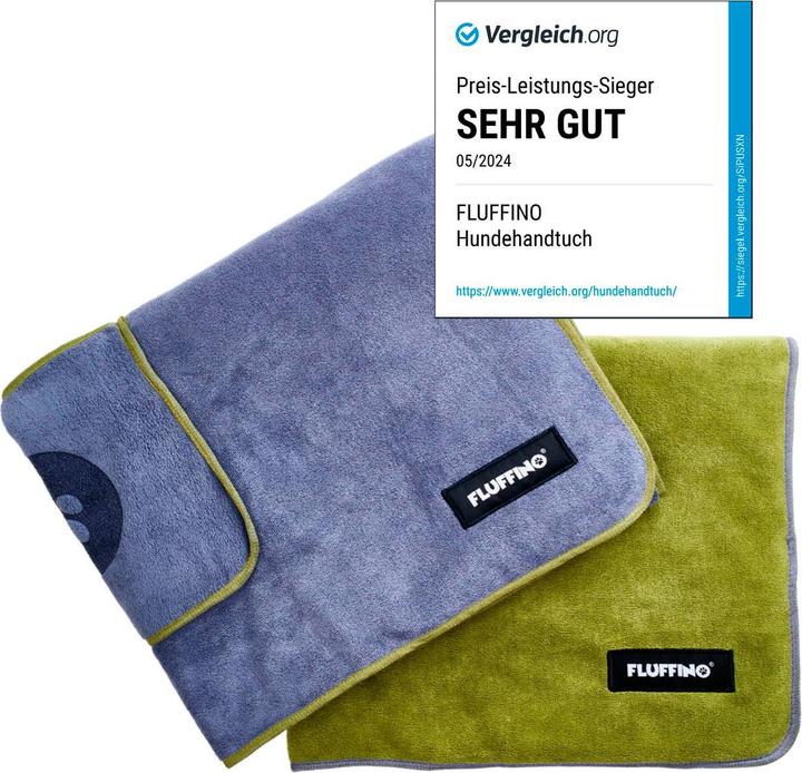 Image du produit Fluffino Set de 2 serviettes pour chiens (Chien)
