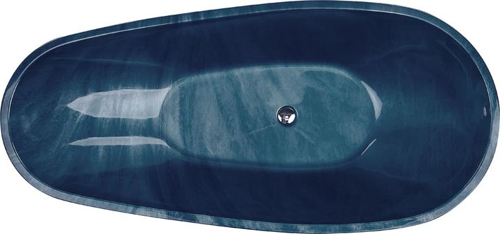 Produktbild Beliani Badewanne freistehend marineblau Marmor Optik 170 x 80 cm RIOJA (178 l, 170 cm, 80 cm)