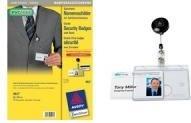 Image du produit Avery Zweckform Doppel-Sicherheits-Namensschild, 90 x 54 mm transparent, Hartbox aus festem PVC-freiem Ma