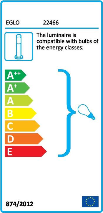 Label énergétique EGLO Lanterne (E27, IP44)