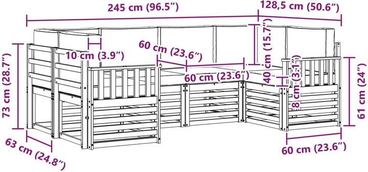 Image du produit vidaXL Outdoor-Sofa