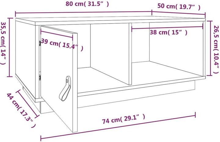 Image du produit vidaXL Couchtisch