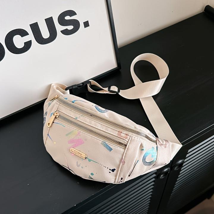 Actual product image Only-Bags.Store Sports belt bag, Oxford fabric belt bag, non-waterproof belt bag with zip fastener