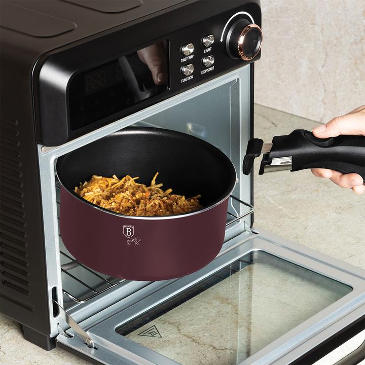 Produktbild BerlingerHaus Design Kochset inkl. Smart Lids, 9-teilig, bordeaux (24 cm, Pfannenset + Topfset, Aluminium)