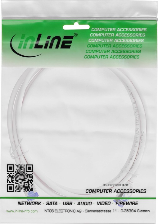 Produktbild InLine Patchkabel Slim (S/FTP, CAT6a, 1.50 m)