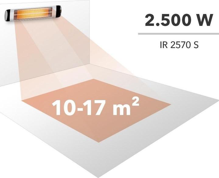 Immagine prodotto Trotec Riscaldatore a infrarossi al quarzo IR 2570 S, Nome: Riscaldatore IR 2570 S, Dimensioni