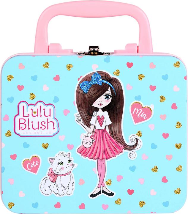 Canenco Lulu blusher make-up set in a pewter case