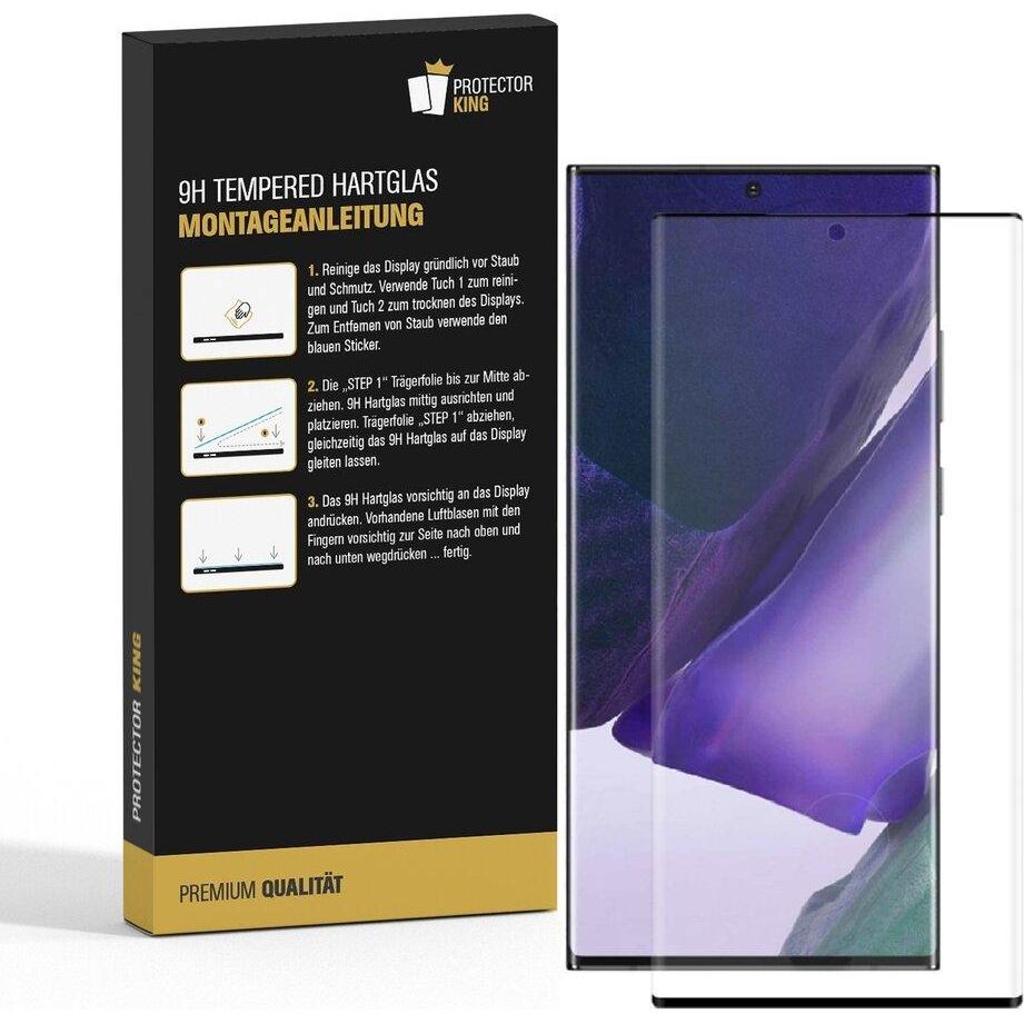 Thumbnail - Protectorking 4x echtes Tempered 9H Panzerhartglas 3D KLAR (4 Stück, Samsung Galaxy Note 20 Ultra), Smartphone Schutzfol...