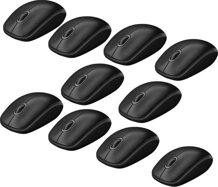 Produktbild Logitech B100 Optical Maus Kabelgebunden, schwarz) 10er Pack (Kabelgebunden)