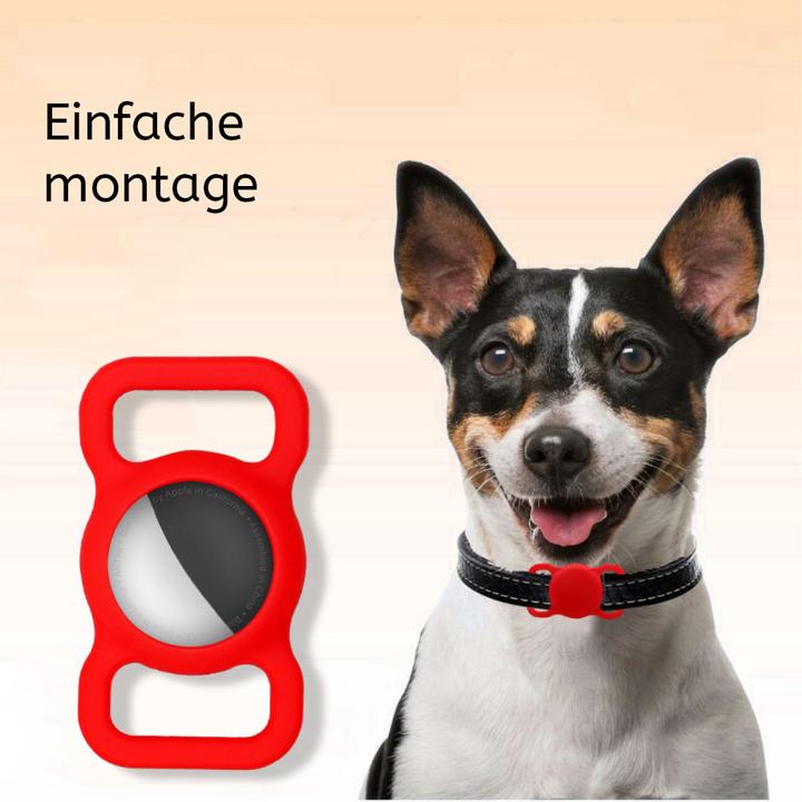Image du produit Ueli Express Silicone Collier pour chiens et chats Support pour Apple AirTag Noir