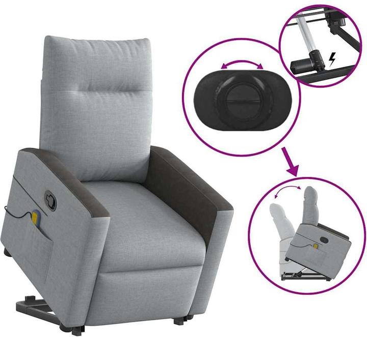 Produktbild vidaXL Massagesessel mit Aufstehhilfe
