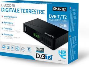 Produktbild Land SM20-DH18 Decoder 1 Tuner/Tuner Schwarz Verkabelt (DVB-T2, DVB-T)
