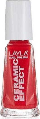 Layla Ceramic Effect Nail Polish Coral Bay 1.9 Ounce (45, Farblack)