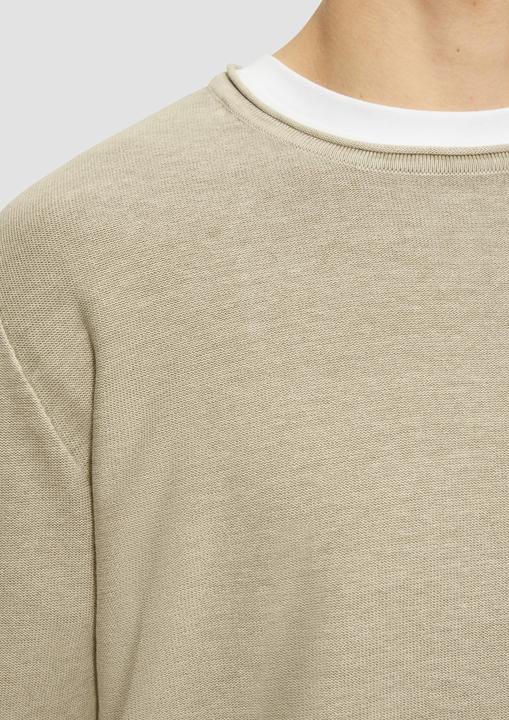 Image du produit S.Oliver Strickpullover Gewaschener Strickpullover mit Rollkante (XL)