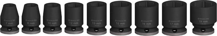 Actual product image Bosch Professional Zubehör Pro Impact socket set (15 mm, 13 mm, 17 mm, 12 mm, 16 mm, 19 mm, 7 mm, 10 mm, 8 mm)
