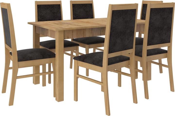 Actual product image ADRK Furniture RODOS 25 table and chair set (140 x 80 x 75 cm)